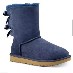 UGG Bailey Bow II blue boots